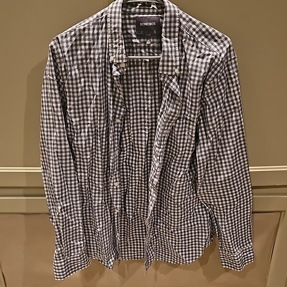 Cotton mens button down
